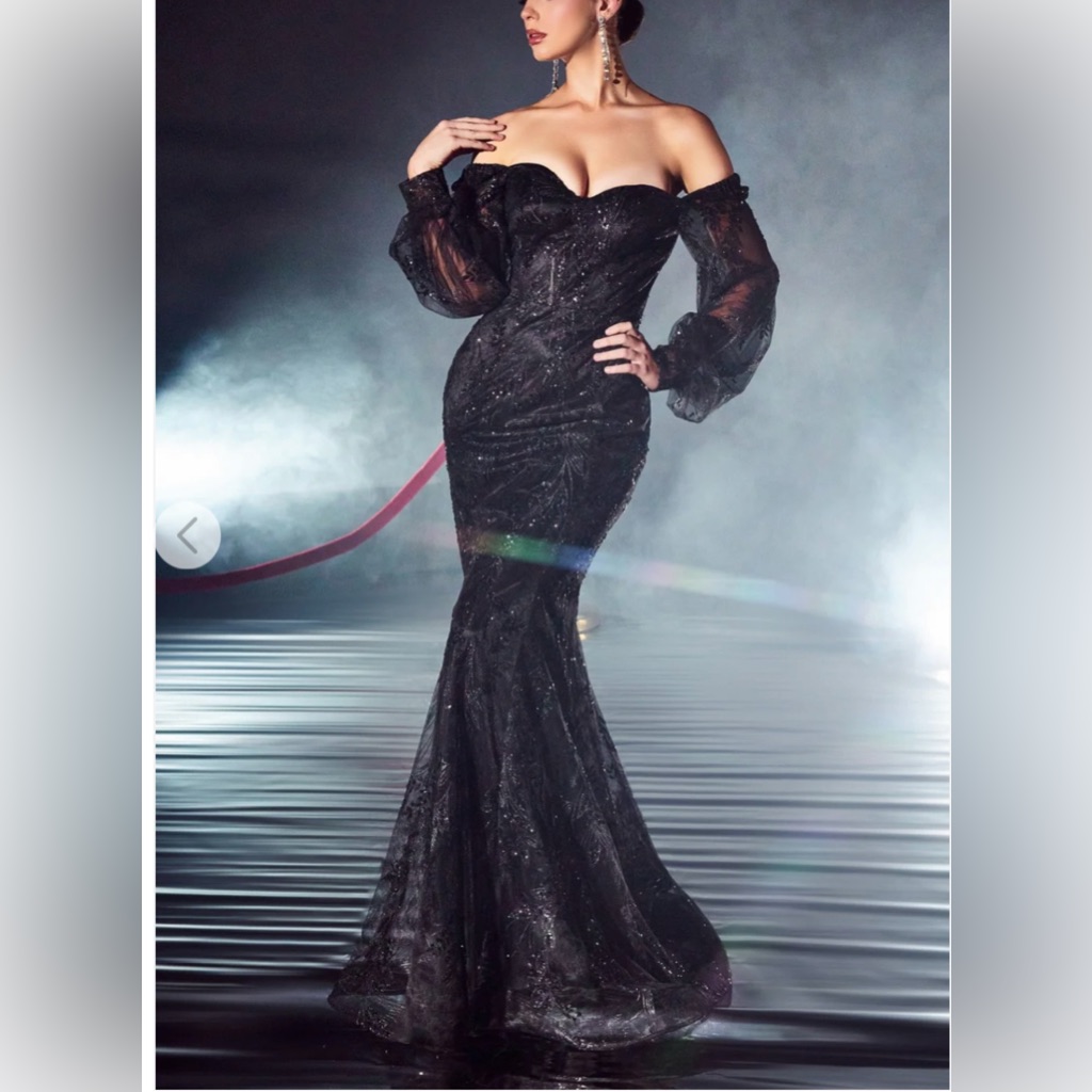 Cinderella Divine Black Evening Gown